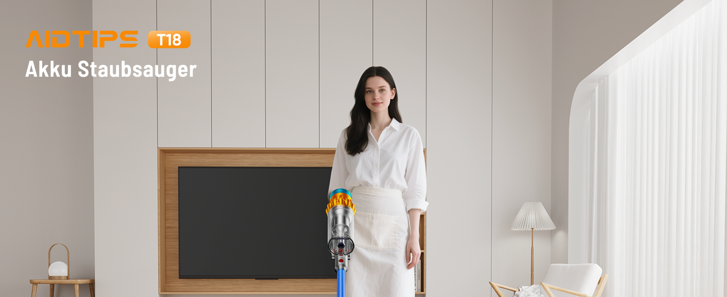 Акумуляторний пилосос бездротовий 600W, 70 хв, 1.8л, для підлоги, килимів, шерсті тварин, з самостійною підставкою, блакитний