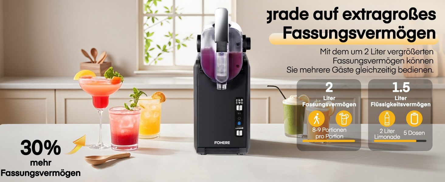 Машина для приготування сляш та коктейлів 2L, 5-в-1, Quickfreeze Technology, для дому