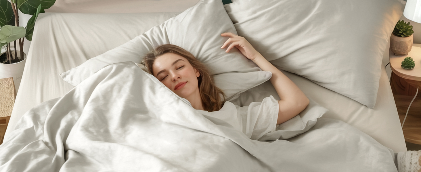 Комплект постільної білизни RUIKASI з бавовни 4 частини - сірий, двоколірний, з замком, 2 шт. (40x80, антрацит, світло-сірий)