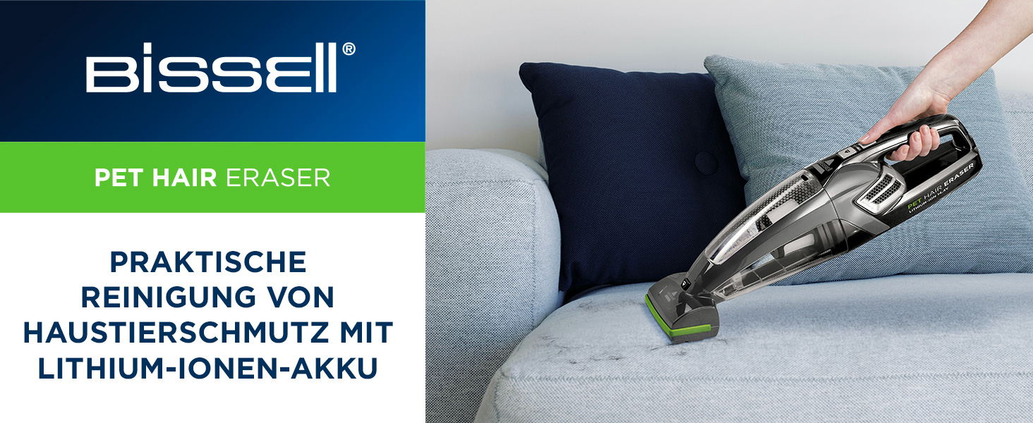 Акумуляторний пилосос Bissell PowerClean FurGuard для шерсті тварин: 280W, HEPA-фільтр, самоочисна щітка, 50 хв роботи