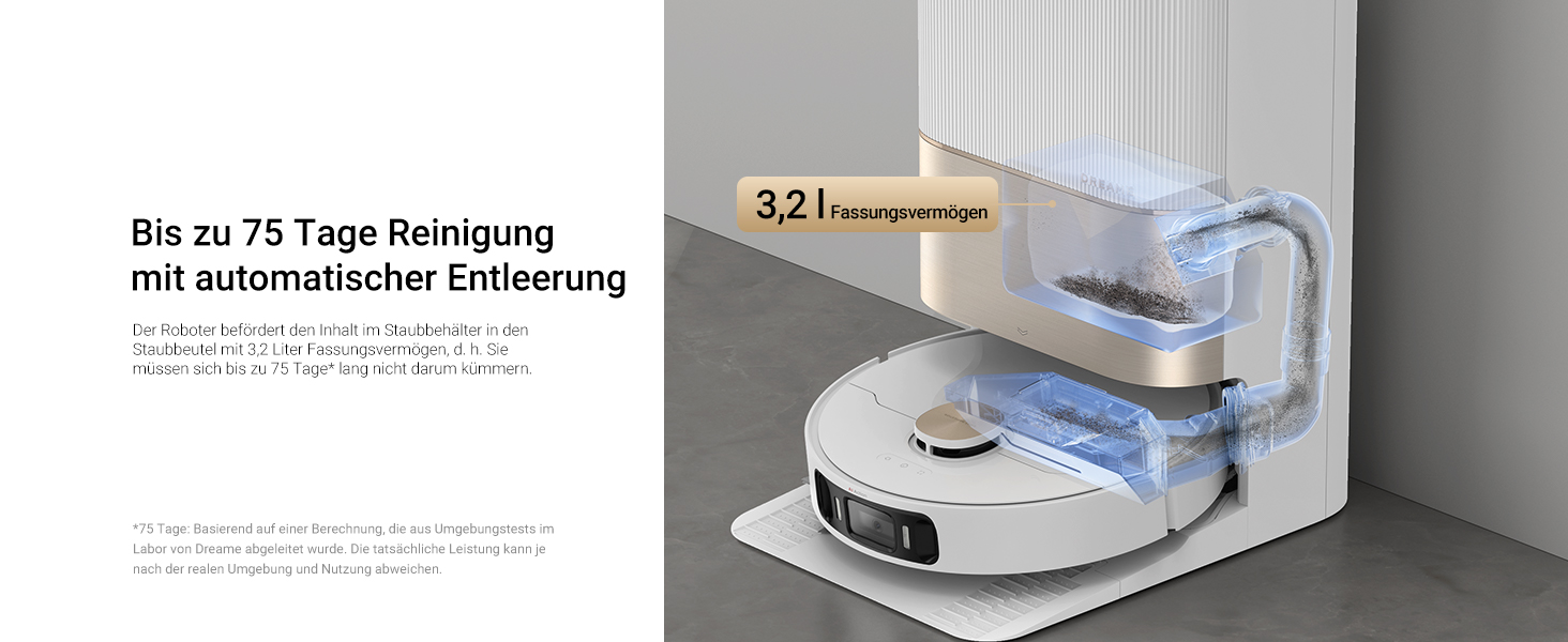 Dreame X30 Ultra: робот-пилосос та миючий робот з автоматичною очисткою, знімний миючий моп, інтелектуальна очистка килимів, потужність всмоктування 8300 Pa, білий