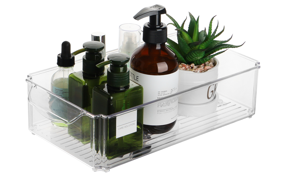 Органайзери для холодильника, набір 3 шт., з кришкою, з прозорого пластику. Підходять для холодильника, комори, морозильника, шаф.