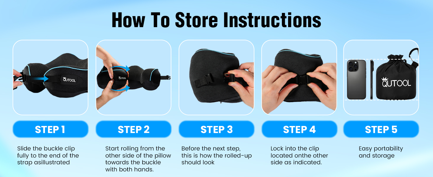 Подушка для шиї у літак з Memory Foam, регульовані ремені, дихаючий чохол, підтримка шиї для подорожей (літак, авто, поїзд). У комплекті: чохол для зберігання з гачком