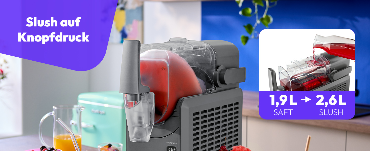 MEDION Машина для приготування сляш-айсу, 2,6 л, MD12090