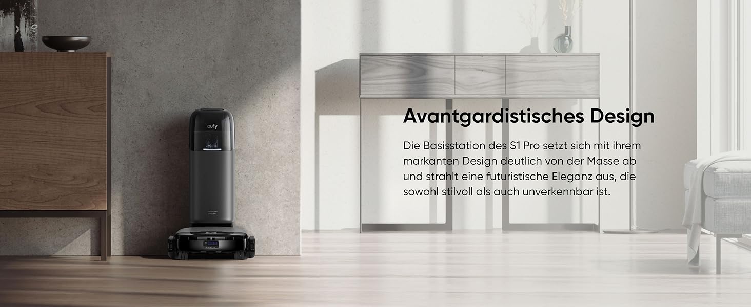 Робот-пилосос eufy L60 з базою самостійного очищення, потужність 5000Pa, захист від намотування волосся, 60 днів без випорожнення, iPath лазерна навігація (відновлений) (S1 Pro)