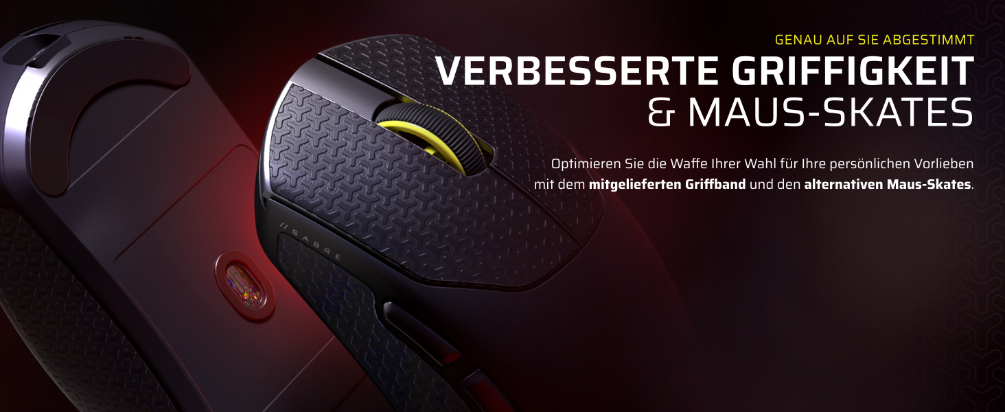 Ігрова бездротова миша Corsair Sabre v2 PRO Ultralight Wireless FPS, 33K DPI, 8000Hz, 36г, чорна