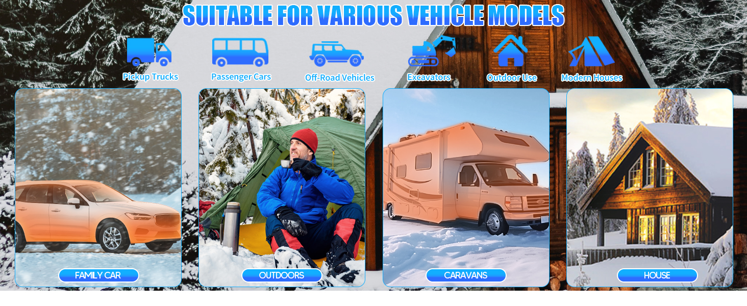 Автономний дизельний обігрівач VELPAX All in One 8кВт, 12V/24V/220V з Bluetooth, LCD-дисплеєм та пультом керування для кемпера, автобудинку та причепа