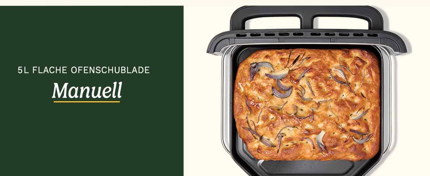 Фритюрниця Cuisinart XXL 10.4L з двома зонами нагріву | Без PFAS та хімікатів | Для смаження, грилю, випікання, дегідратації та підтримання тепла | 2 x 5.2L, 8+ порцій | Деталі придатні для миття в посудомийній машині (3 камери з нержавіючої сталі)