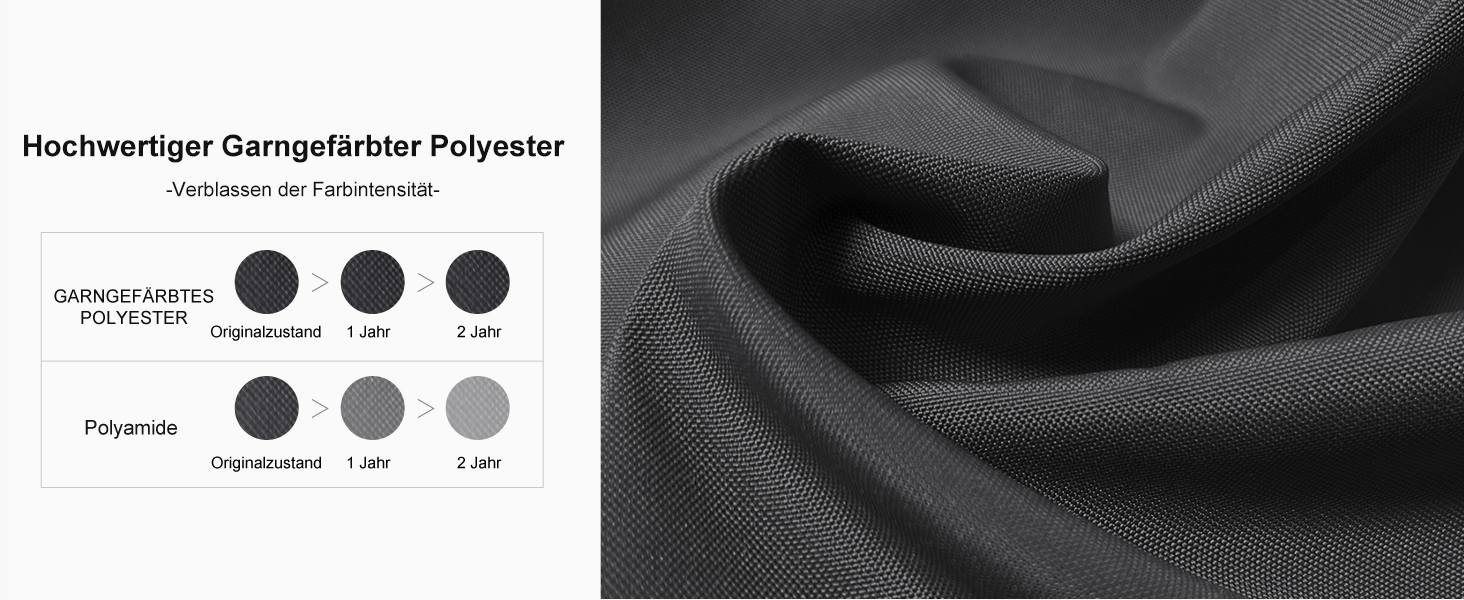 Парасолька від сонця PURPLE LEAF 300x400 см, велика підвісна парасолька-ампел з рукояткою, поворотом на 360° та хрест-підставкою для тераси та балкона, чорна