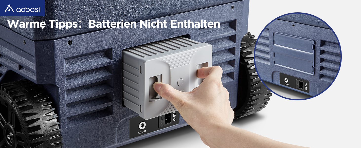 Автомобільний компресорний холодильник AAOBOSI 45л з Wi-Fi, USB зарядкою, LED підсвіткою, 12/24V/220V - для авто, кемпінгу, подорожей (синій)