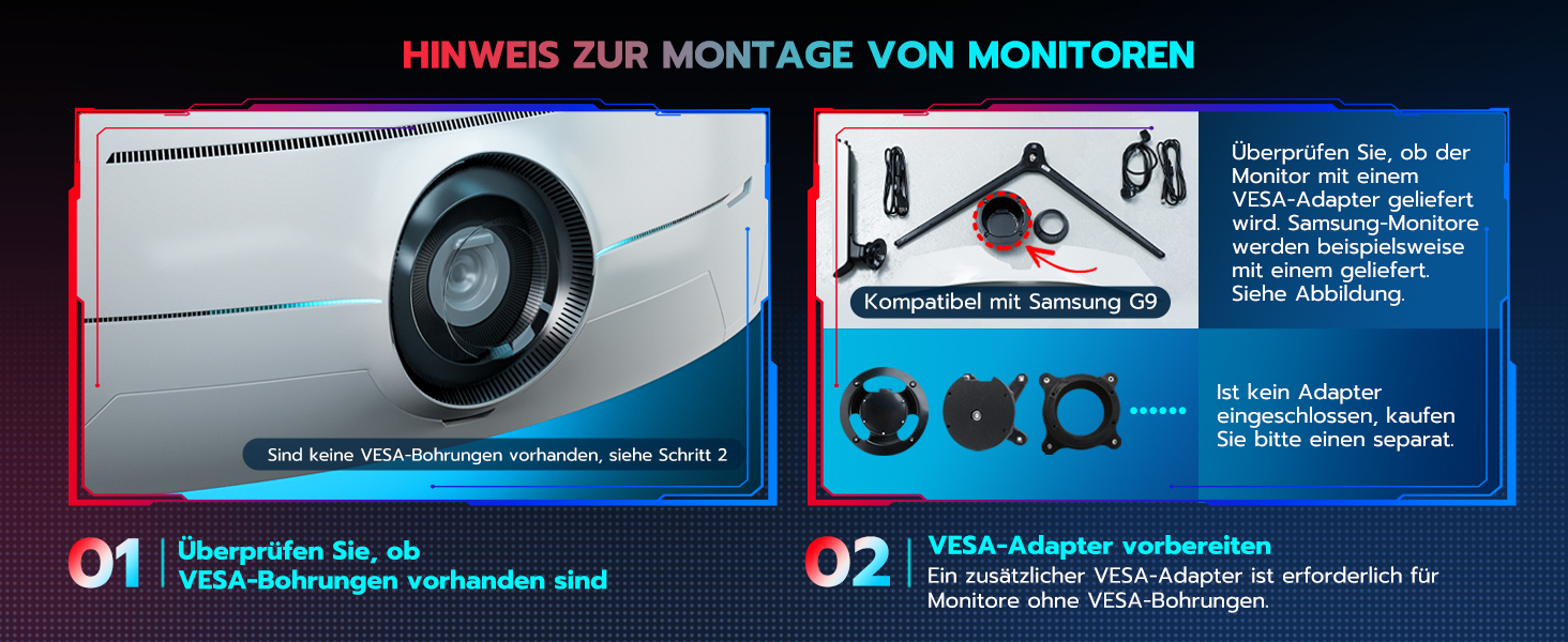Кріплення для монітора ARES WING для 2 моніторів, 17-49 дюймів, газ-амортизатор, регулювання висоти, поворотний, VESA 75/100 мм, 2-20 кг, білий
