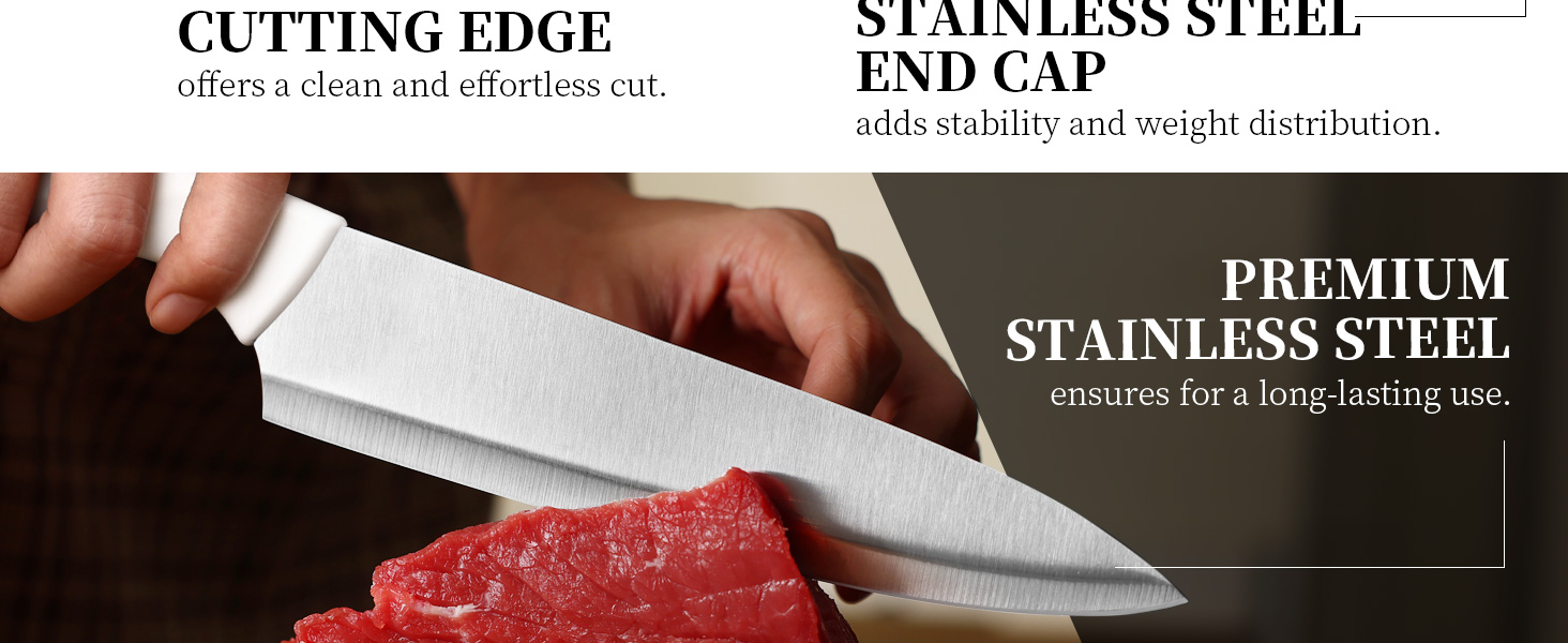 Набір кухонних ножів з бруском Messerich: 7 предметів, нержавіюча сталь, кухонні ножі та ножиці, чорний