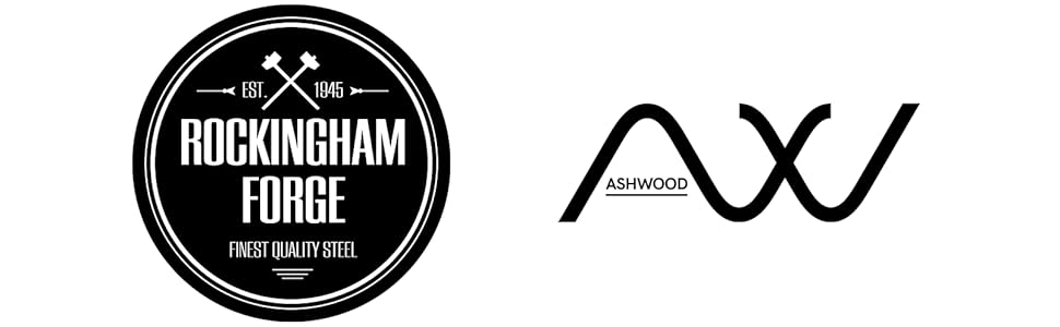 Набір кухонних ножів Rockingham Forge Ashwood 8 предметів з дерев'яною підставкою, точилка та ножиці – професійні ножі з нержавіючої сталі, преміум-якість