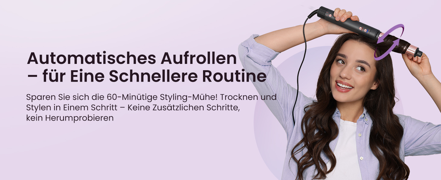 BESTOPE PRO Локкенстаб: Набір для створення локонів 5-в-1 з 3 насадками, регулюванням температури, швидким нагрівом, рукавичкою та кліпсами, рожеве золото (чорний 5-в-1)