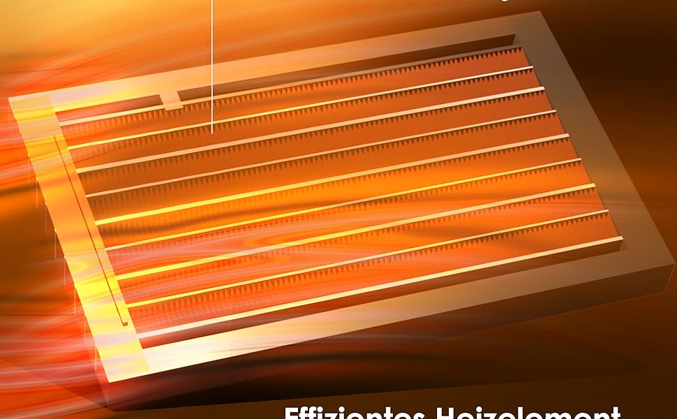 Обігрівач KESSER® 2000W з пульт дистанційного керування, керамічний, тихий, з осциляцією, таймером, 15-30°C, чорний