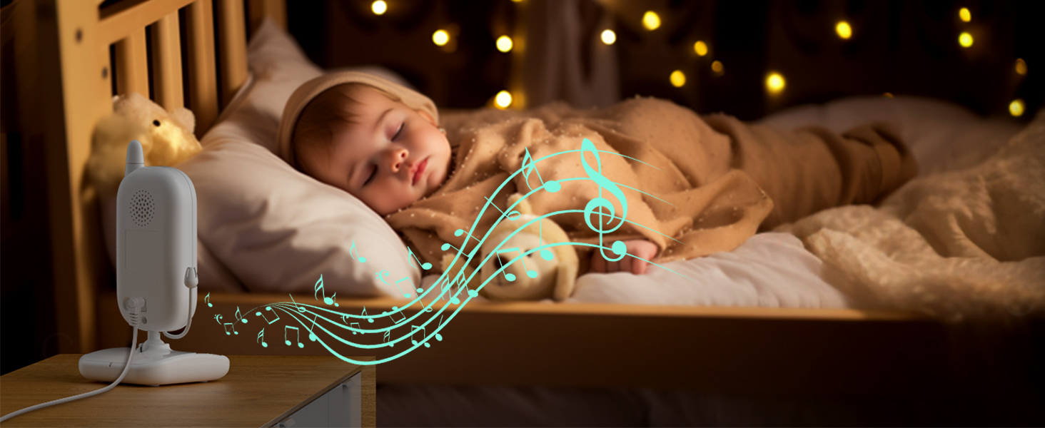 Відеоняня GHB Babyphone з камерою та монітором 2.4 дюйма