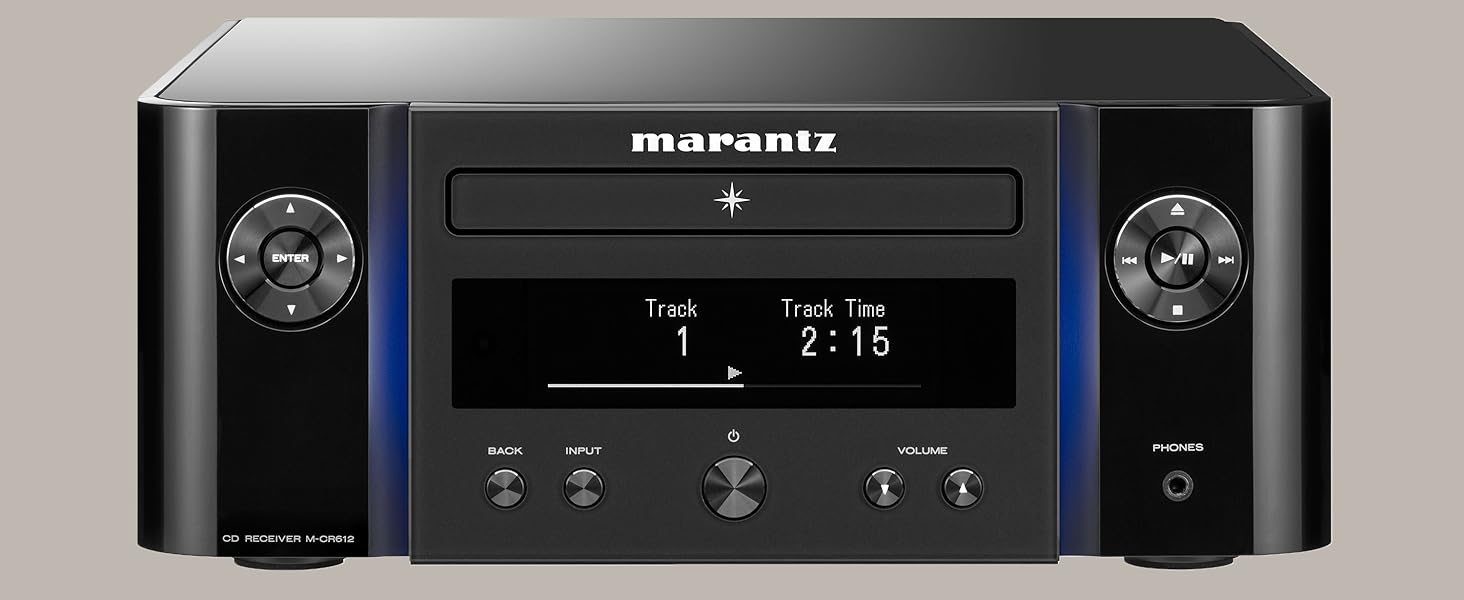 Система Marantz Melody X, програвач компакт-дисків, радіо DAB, потокове передавання, HEOS, Bluetooth, AirPlay 2, Alexa, Чорний