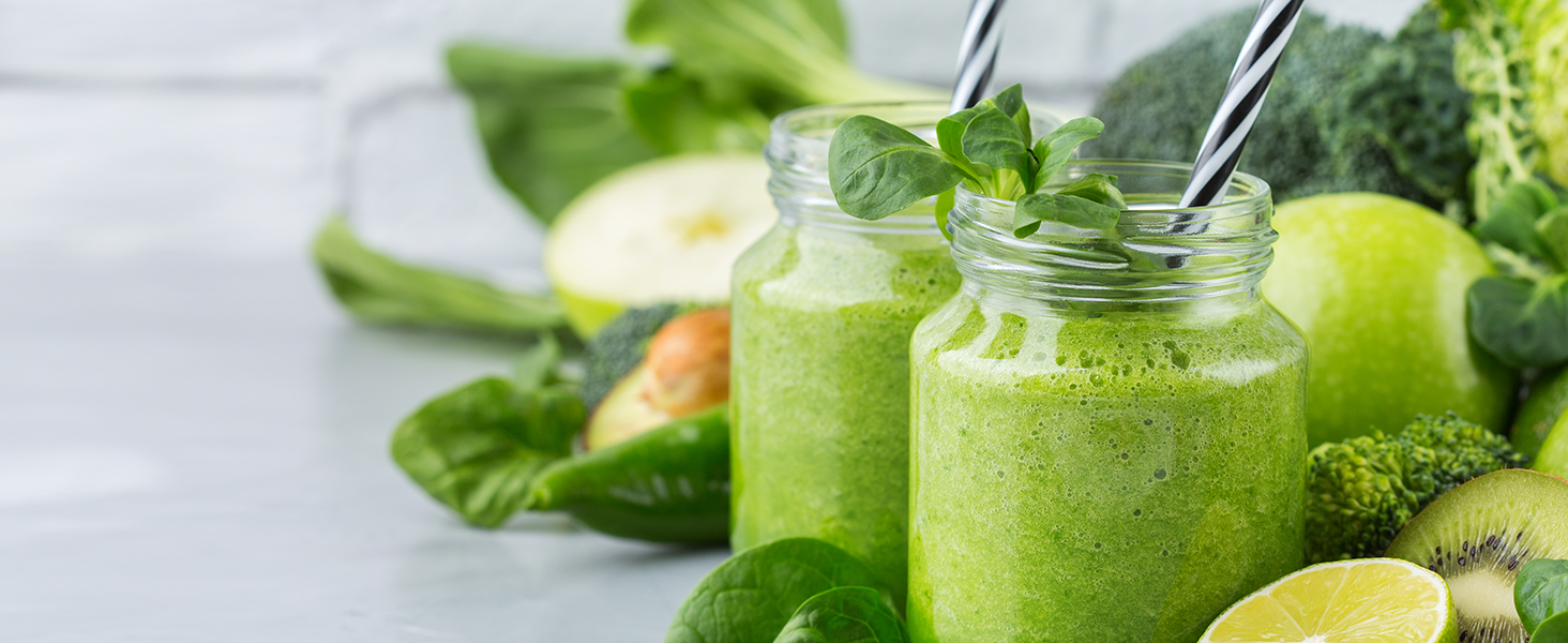 Шардор Стаціонарний міксер, блендер для смузі з 6 лезами з нержавіючої сталі, 2 швидкості та функція P-Turbo, 700 Вт, 1,25 л скляний глечик