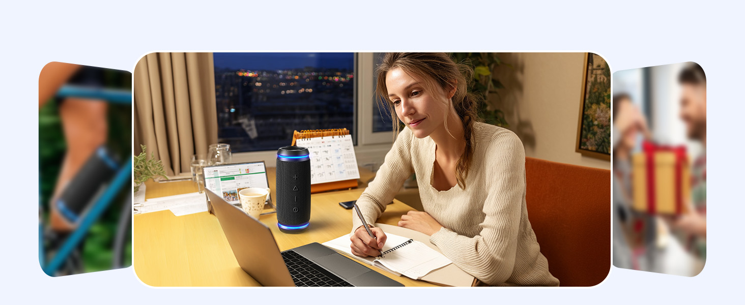 W-KING Портативна Bluetooth Колонка 36W з 360° Звуком, IPX6 Водовідштовхування, AUX, 30 годин роботи, для дому, відпочинку, подорожей та гольфу