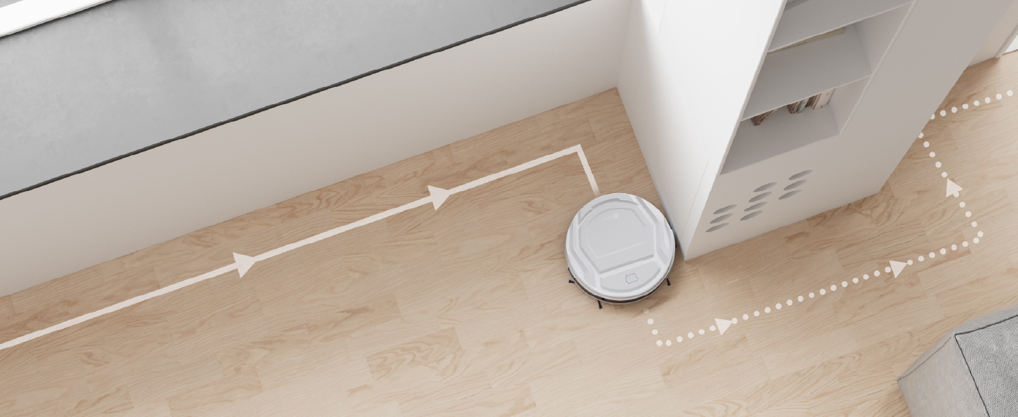 Робот-пилосос LEFANT M210P: потужний, для твердих підлог, з Wi-Fi, Bluetooth, Alexa, 2200Pa, без функції вологого прибирання