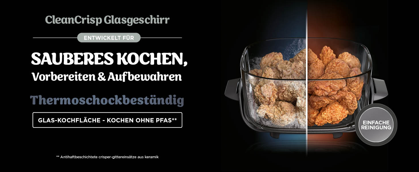 Ninja CRISPi Airfryer 3.8л, 4-в-1: фритюрниця, гриль, підігрів, Recrisp, сірий, 1700W, FN101EUSTGD