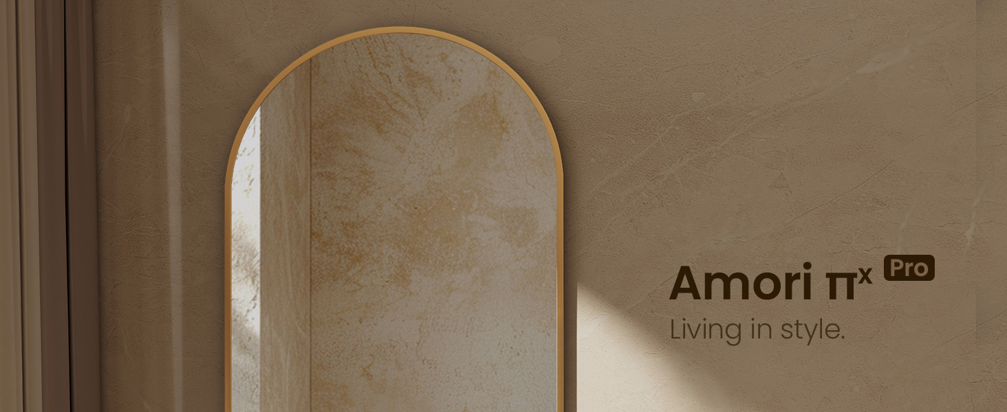 Дзеркало овальне EMKE Badspiegel Oval 45x60 см з золотим обрамленням для ванної кімнати