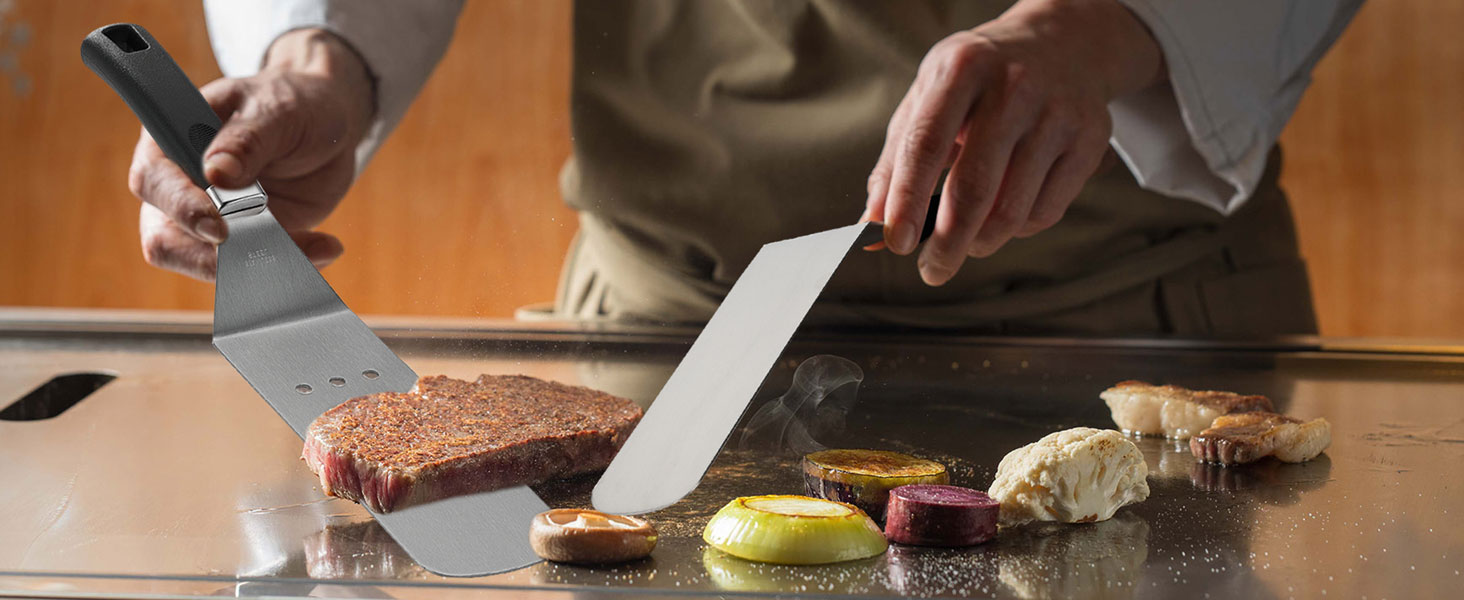 Набір аксесуарів для гриля та планки Grilljoy з нержавіючої сталі, 28 предметів, для бургерів та барбекю, чорний