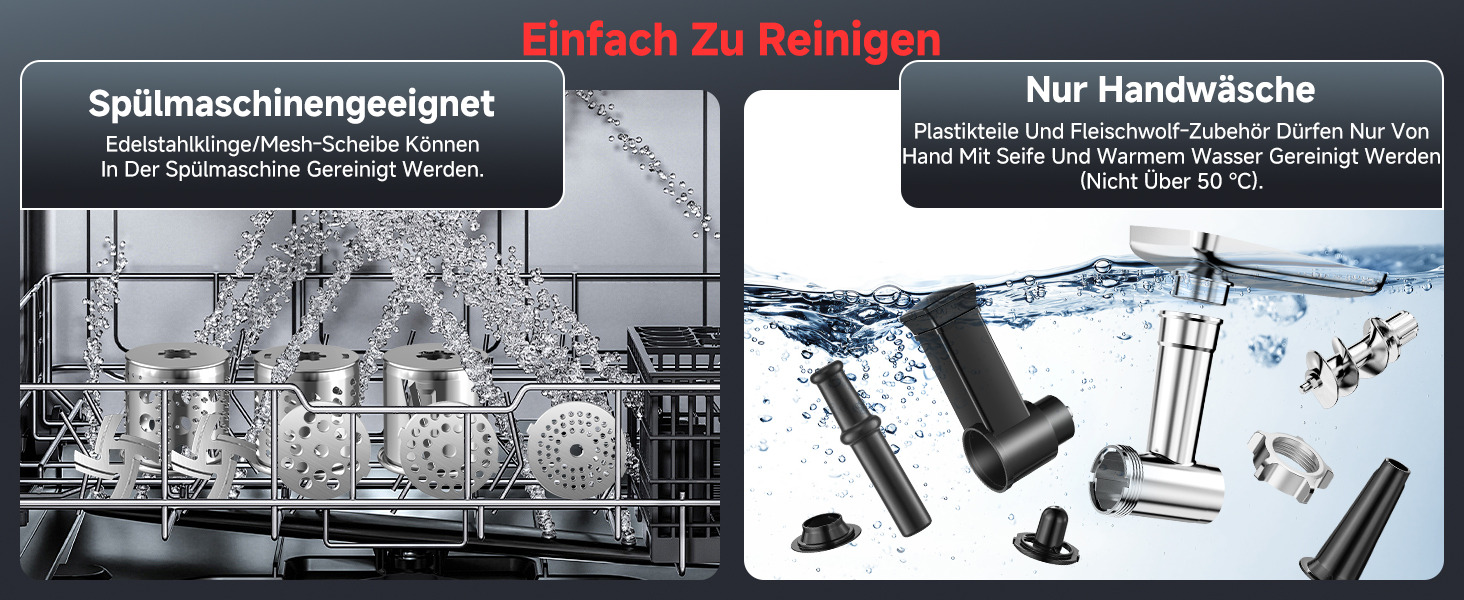 Електрична м'ясоподрібнювач AAOBOSI 3000W з LED-дисплеєм, 9 швидкостей, з нержавіючої сталі, для дому, з насадкою для ковбас та кіббе, інтегрований контейнер, сріблястий