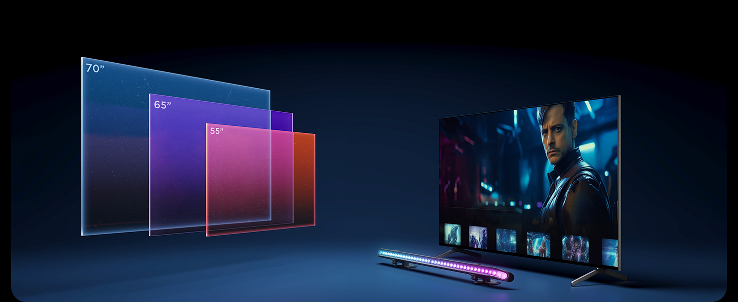 Світлодіодні LED-панелі Govee RGBICWW для підсвічування телевізора та ігрової зони, 31 дюйм