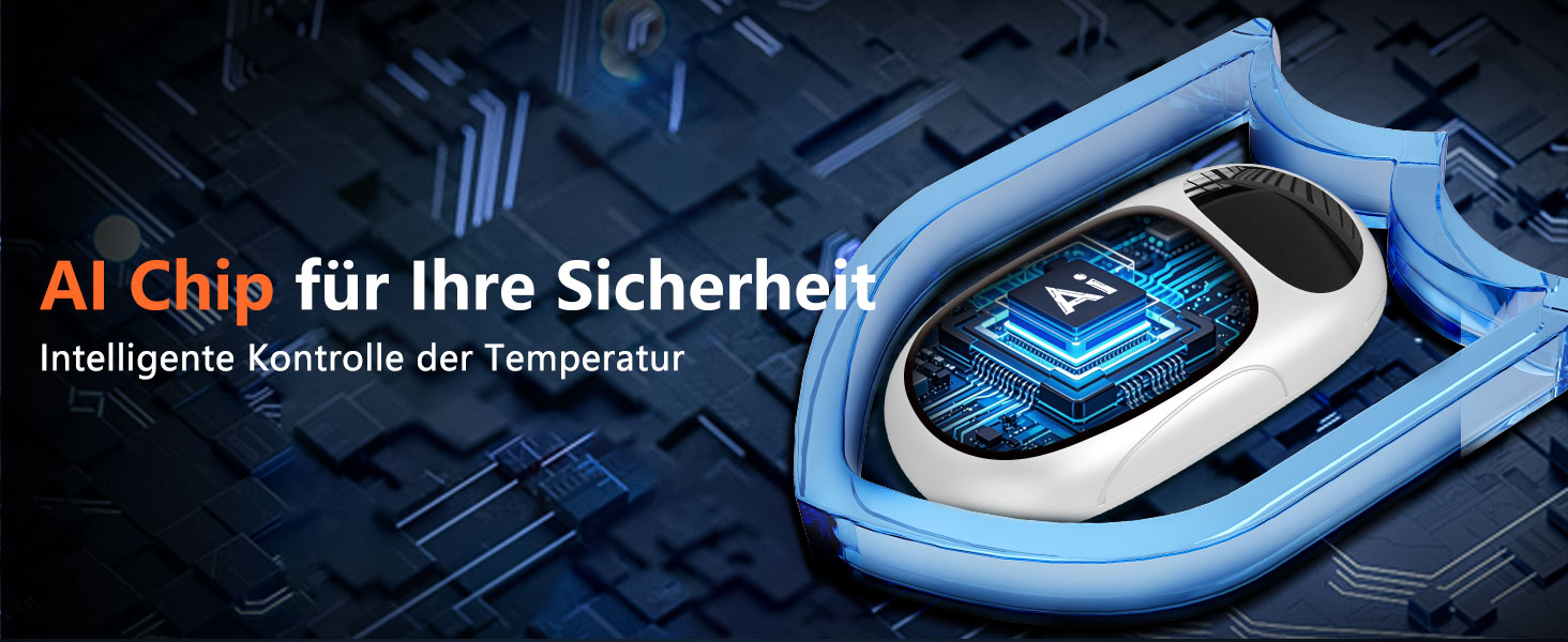 Електричні грілки для рук DDKJ - 2 шт. з LED-дисплеєм та 3 рівнями нагріву. Магнітні, багаторазові, для дітей, чоловіків, жінок. Білий великий екран.