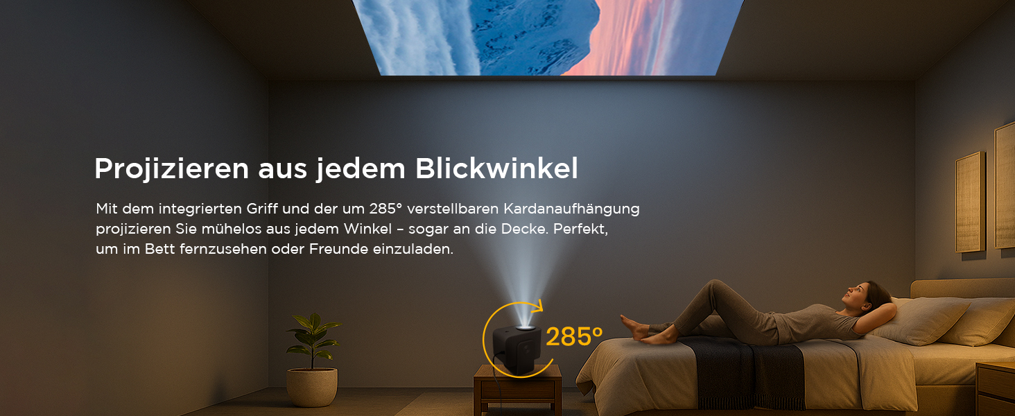 TCL C1 Smart Mini Beamer 4K: Проектор з Google TV, Netflix, Wi-Fi, Bluetooth, Автофокус, Keystone, Dolby Audio 8W
