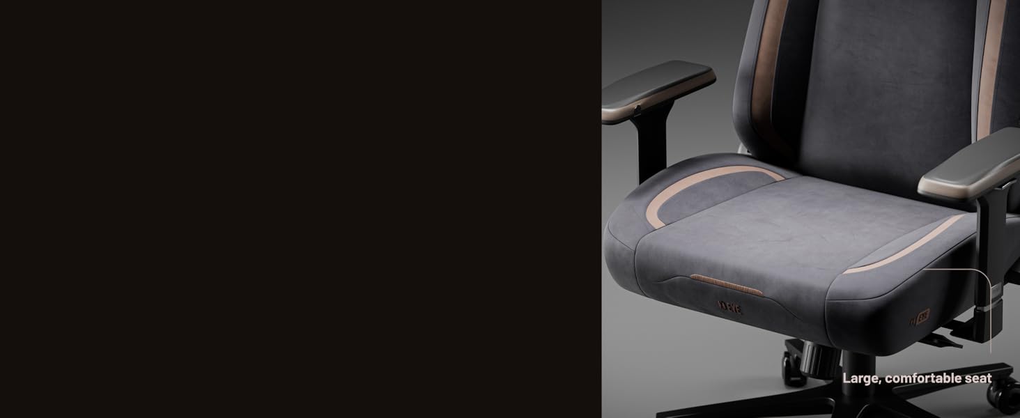 Ігровий крісло Diablo X-Eye 2.0: комфортний офісний стілець з регульованою підголівником та підлокітниками, чорний | Макс. 140 кг