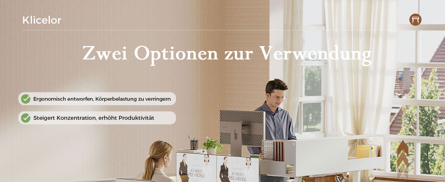 Електричний кутовий стіл Klicelor з регулюванням висоти, L-подібний стіл для стоячи роботи з 3 функціями пам'яті та антиколізійною технологією, ергономічний комп'ютерний стіл, білий (160 x 140 см) з LED-підсвічуванням та штекером