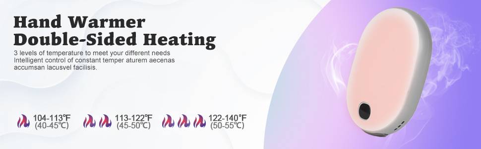 Електричний грієчка для рук OHLGT 10000mAh: портативний нагрівач з Power Bank, USB, для Рейно, артрит, спорт, 15 годин роботи