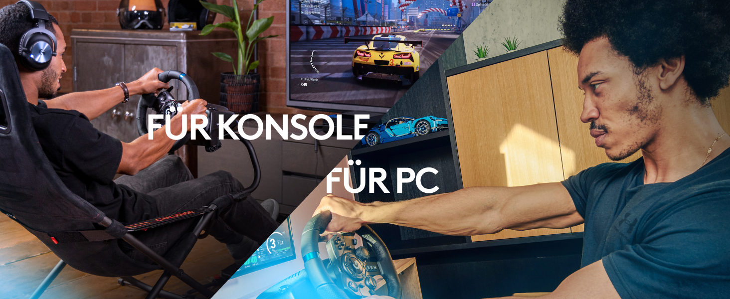 Logitech G923 Racing Wheel: Гоночне кермо для PS5, PS4, PC, Mac - Чорне. TRUEFORCE, 1000Hz, Подвійне зчеплення