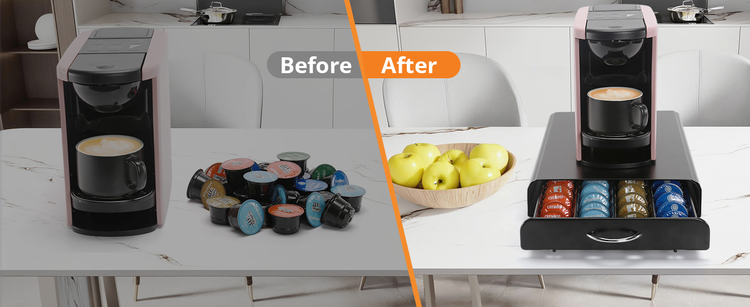 Тримач для капсул кави Cafissimo, металевий, чорний (40 капсул)