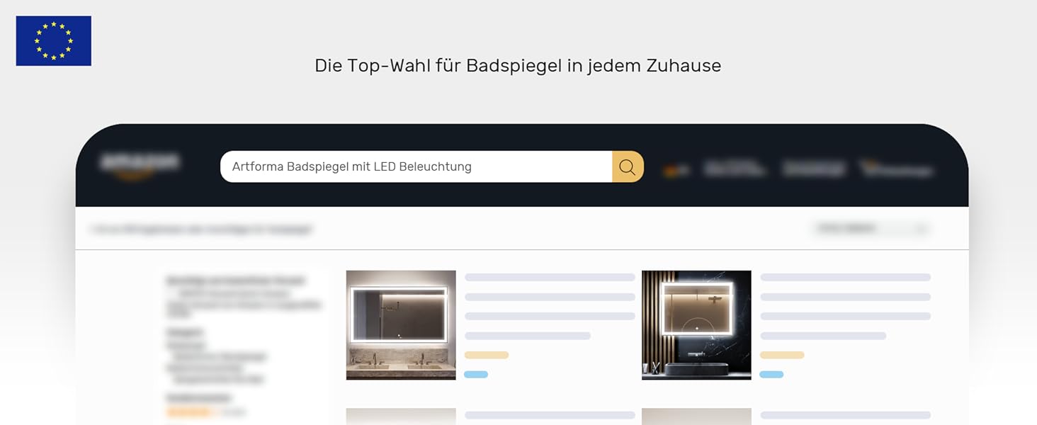 Дзеркало для ванної кімнати з підсвічуванням FORAM - LED дзеркало 120x70 см - Без рамки - Сучасний дизайн - Індивідуальне замовлення