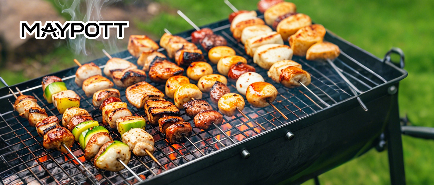 Бездротовий термометр для м'яса Maypott Bluetooth з 2 зондами, IP67, цифровий, для кухні, духовки, приготування стейків, барбекю