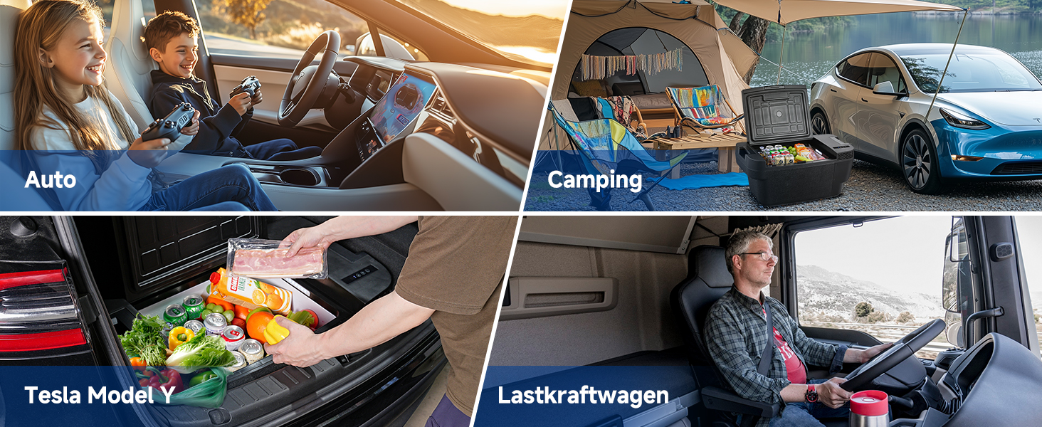Компактний компресорний холодильник AAOBOSI 35L з Wi-Fi, USB, 12/24/240V для авто, кемпінгу та подорожей
