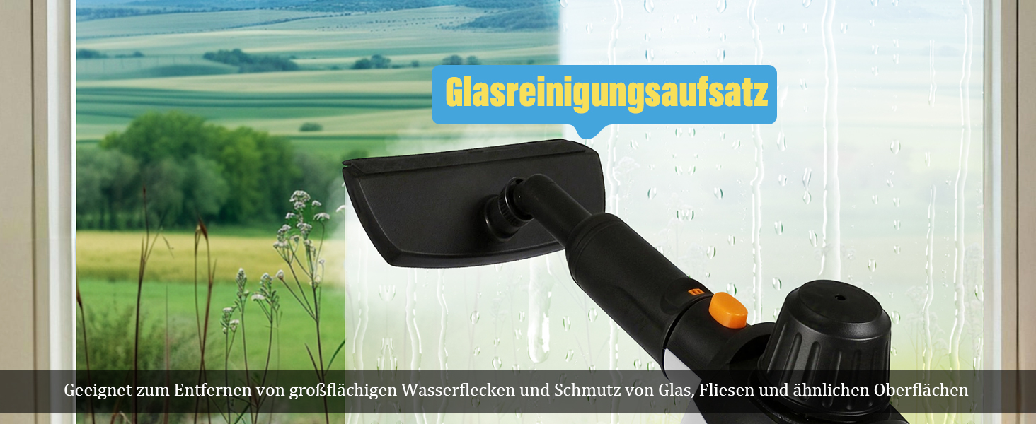 Портативний пароочисник 110°C: ефективне очищення, універсальний пристрій з 10 насадками та 5м кабелем. Ідеально для диванів, килимів, швів та видалення жиру. Колір: білий
