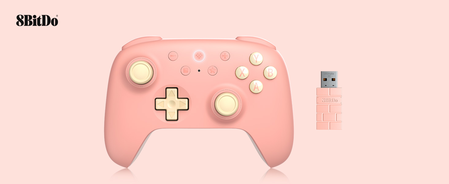 8BitDo Ultimate 2C Wireless Controller: Бездротовий контролер для PC та Android, 1000Hz, Hall-ефекти, Turbofunktion (Піч)