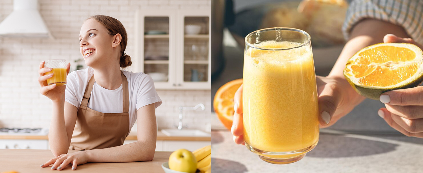 Електричний соковичавник SUSTEAS, 133 мм, повільний віджим, 300 Вт, 1.5 л, для цілих фруктів та овочів, легкий у чищенні, висока вихідність соку, білий