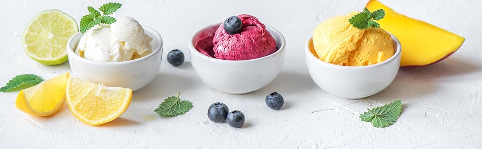 Електрична машина для приготування льоду H.Koenig HF340 - 2 літри, Frozen Joghurt та Sorbet