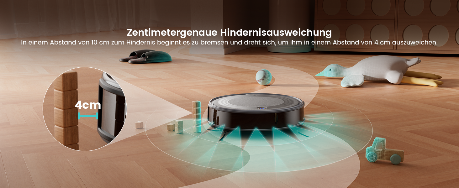 Робот-пилосос LEFANT M310G: 2200Pa, керування через додаток, тиха робота, сумісний з Alexa, для тварин та твердих поверхонь