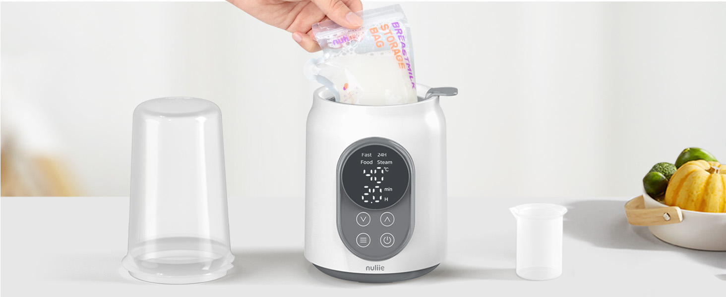 Електричний підігрівач для пляшечок Nuliie 6-в-1: для грудного молока та сумішей, з регулюванням температури та автовимкненням, 220V