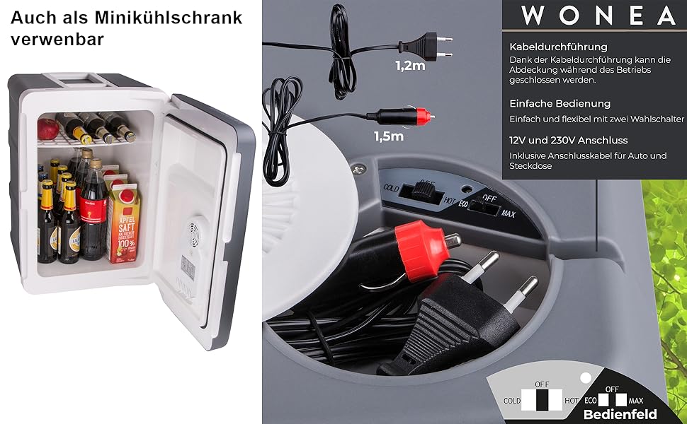Електричний автомобільний холодильник-термобокс XXL 45 л (12V/230V), з функцією охолодження та підігріву, на колесах