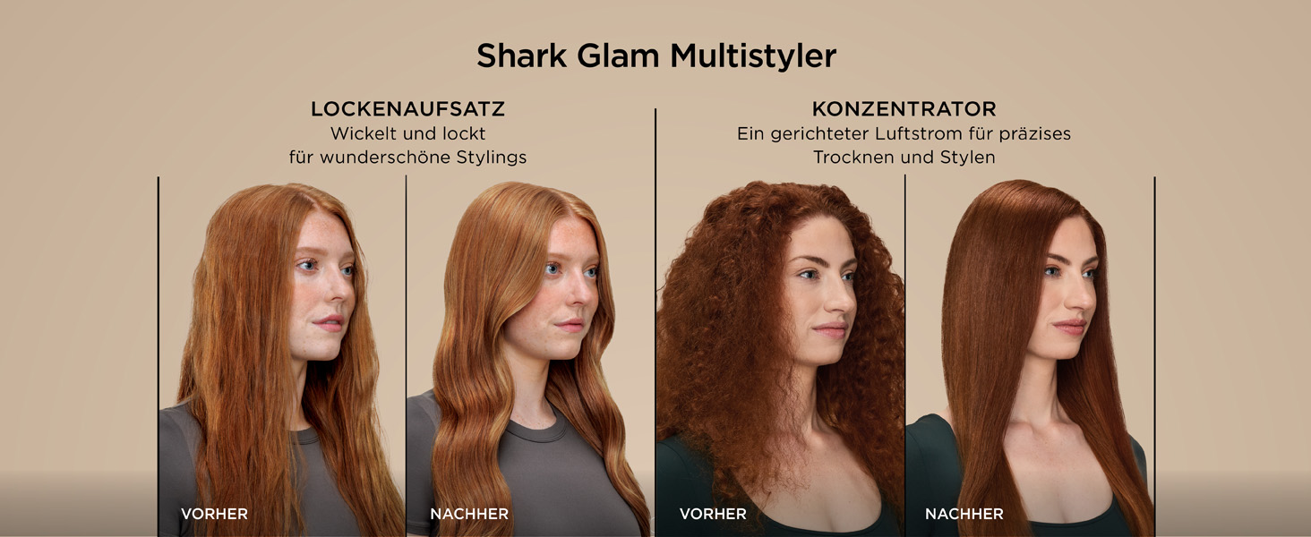 Мультистайлер та фен для волосся Shark Glam 5 в 1 для випрямлення, хвиль та локонів