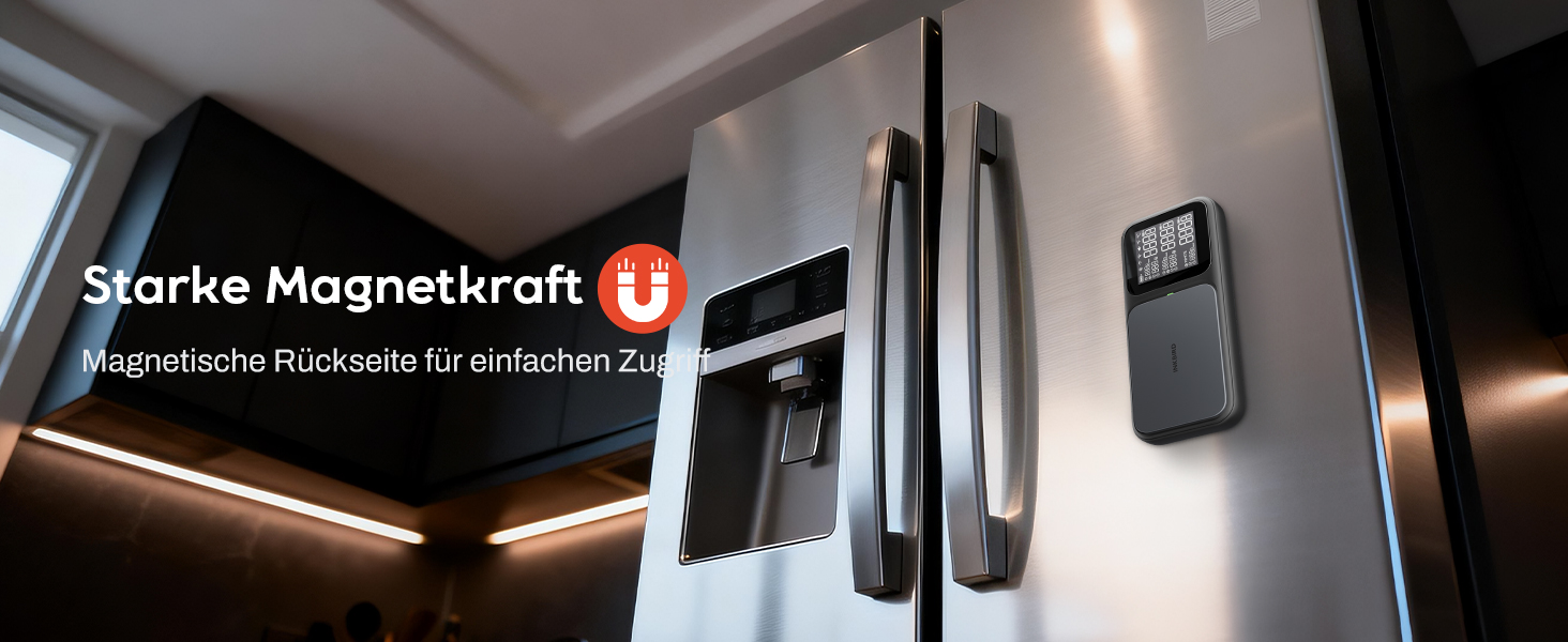 Бездротовий термометр для м'яса Inkbird INT-33-BW з WiFi 5G та Bluetooth 5.4, 3 сенсорні щупи, водонепроникний IP67 для гриля, духовки та BBQ