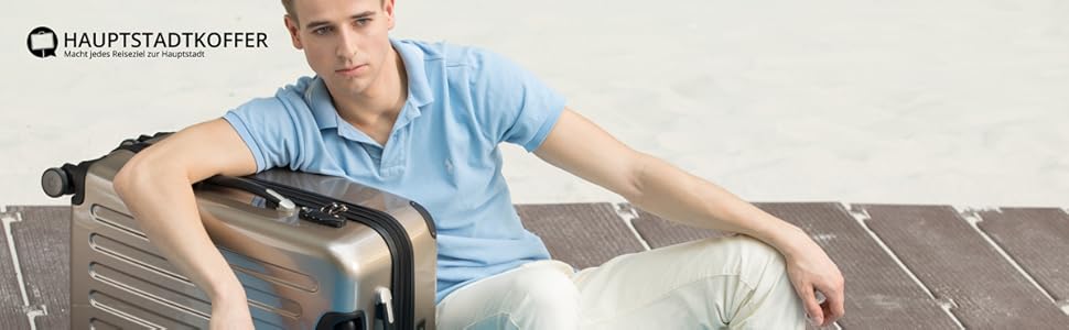 Валіза Hauptstadtkoffer Alex L (75 см) розширена, жорсткий корпус, 119 л, з TSA-замком та 4 подвійними колесами, колір шампань
