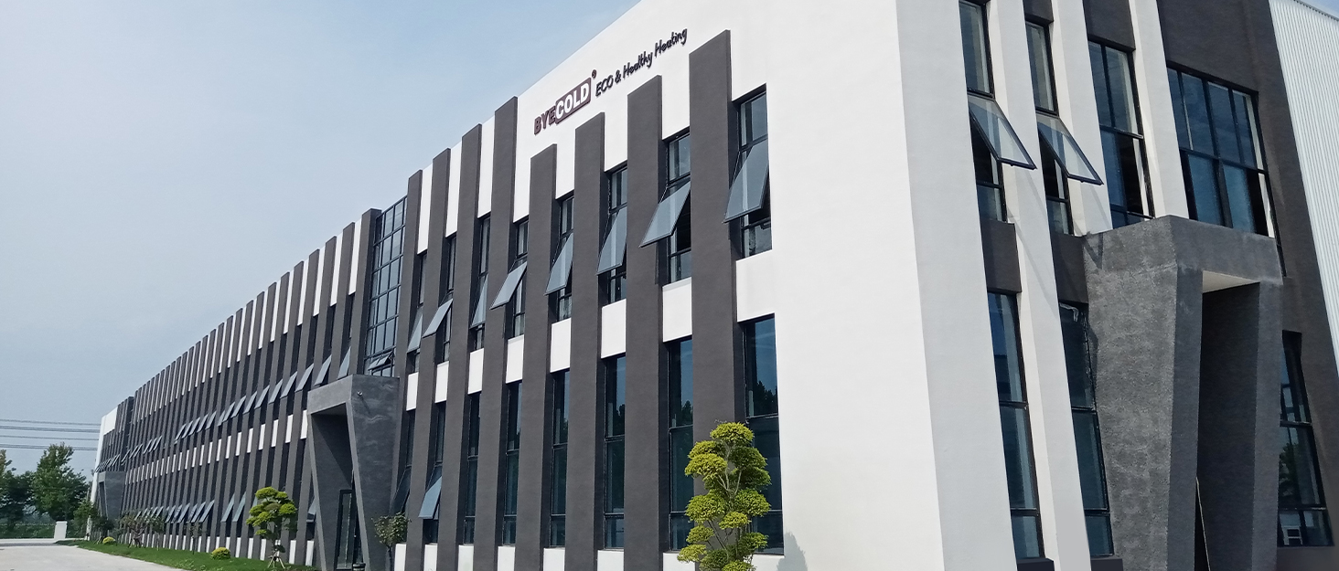 Інфрачервовий обігрівач Byecold 580 Вт з термостатом, настінний, білий + пульт, енергозберігаючий, захист від перегріву